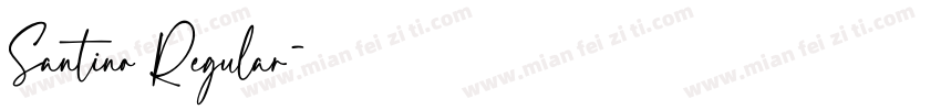 Santino Regular字体转换